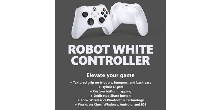 Джойстик беспроводной Robot White Белый Microsoft Xbox Series - Xbox One