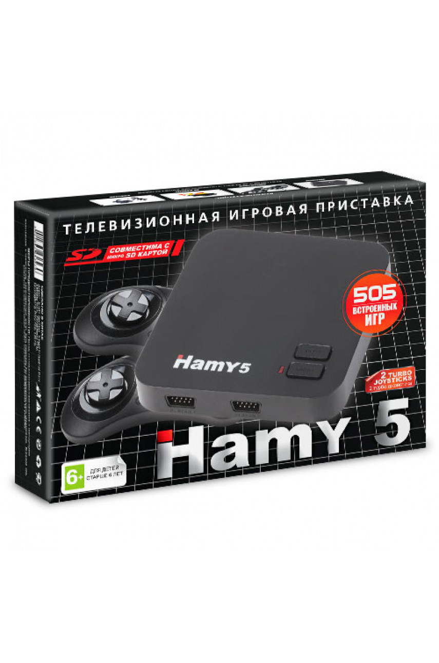 16bit - 8bit "Hamy 5" (505-in-1) Black