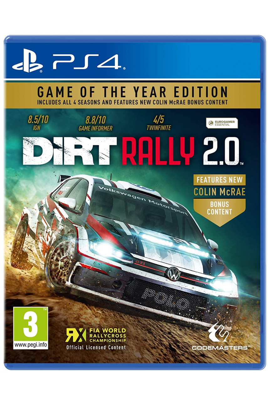 DiRT Rally 2.0 - Game of the Year Edition [PS4, английская версия]