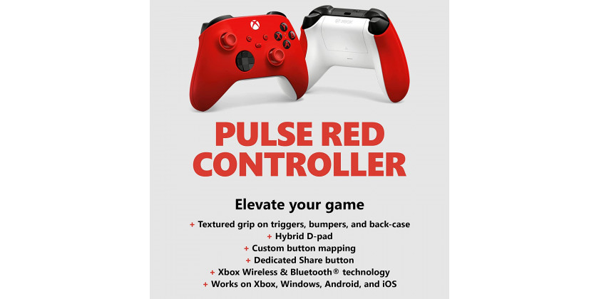 Джойстик беспроводной Pulse Red Красный Microsoft Xbox Series - Xbox One 