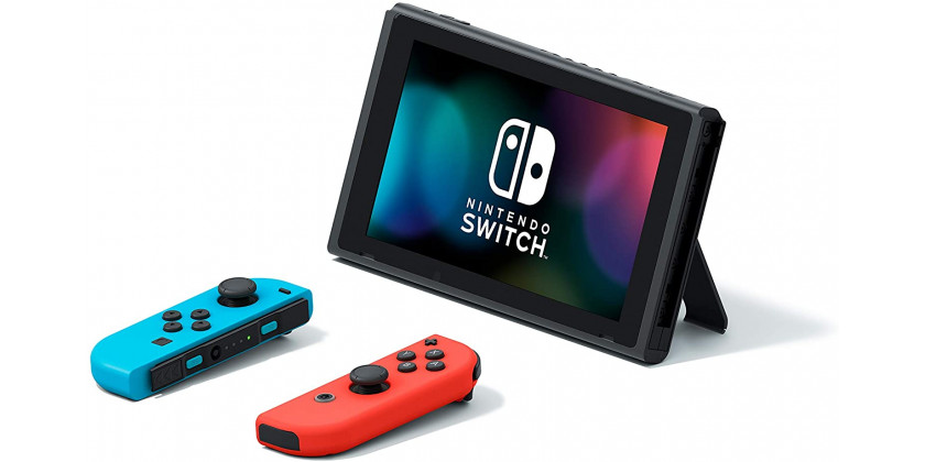 Игровая приставка Nintendo Switch (неоновый красный / неоновый синий)