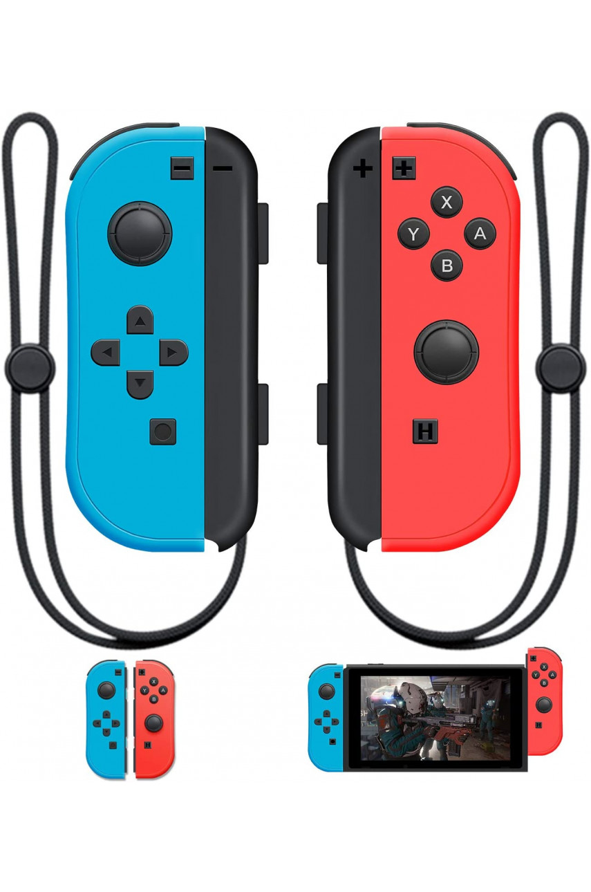 Контроллеры Joy-Con (неоновый красный/неоновый синий) пара