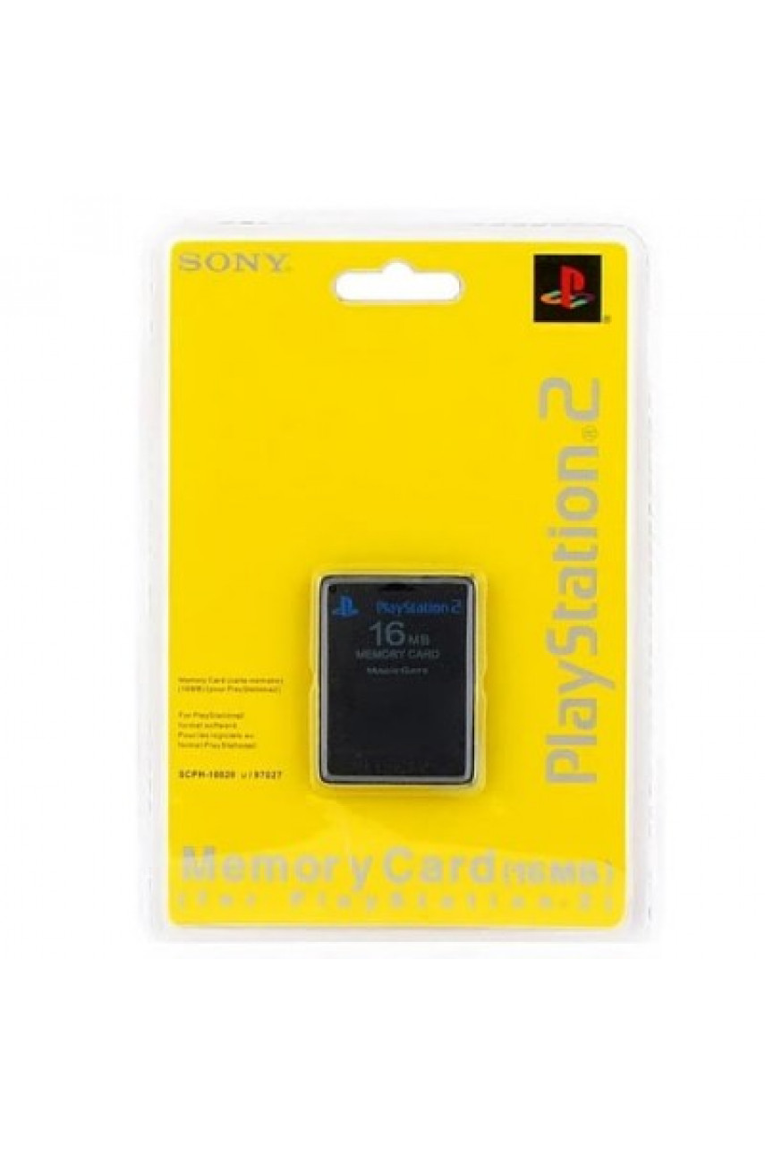 Memory Card 16Mb PS2 желтый блистер